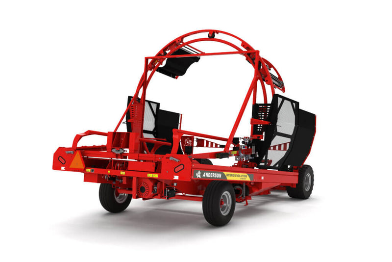 Anderson EVOLUTION I Wrapper, 20 hp Honda, fits 6' long square bales 2-high, with 2 extra stretchers