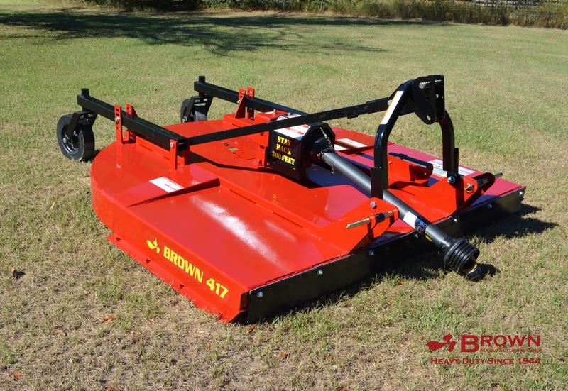 Brown 7' Round Back, #6 540 PTO, 17,803 fpm, Cat II hitch, 2" capacity, 50+ hp