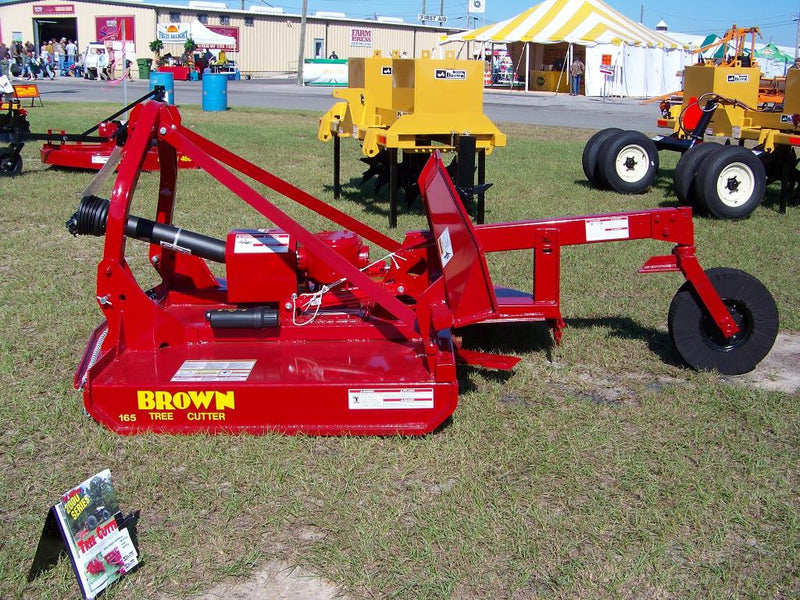 Brown 6' Fold-Up Back, 1000 PTO, 240 hp gearbox, slip clutch, Cat II, for 80-110 hp, 8" capacity