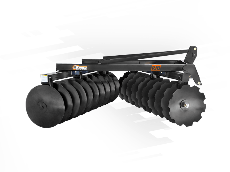 Bison 6' Disc, 16 blades 22" x 5/32" notched/solid, triple ball bearings, 4"x3" frame, Cat II hitch, 50+ hp