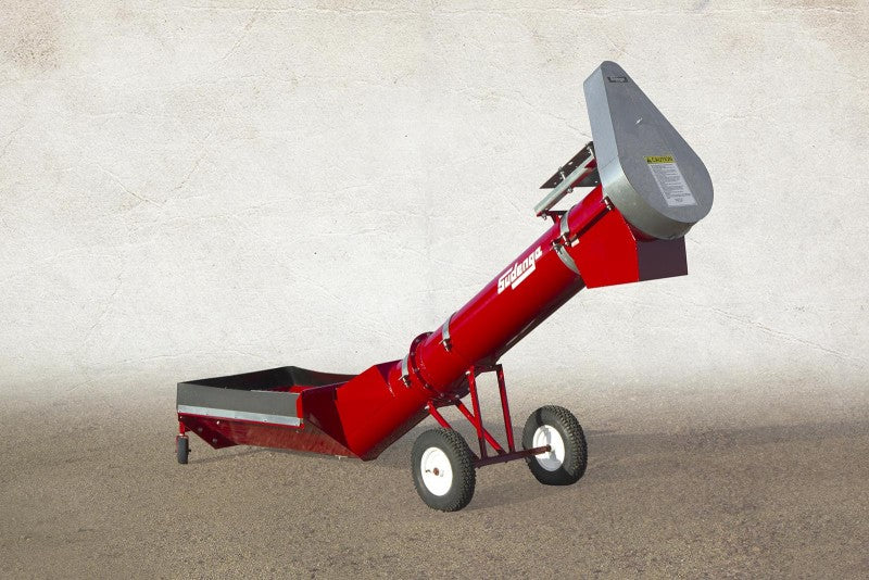 Sudenga 8" x 8' auger package, 2500 bu/hour, 10.75" high hopper, 36" discharge height, transport, hydr motor