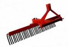 Tennessee River RAKE, 5-position angle front & rear, 1" tempered tines, 1" spacing