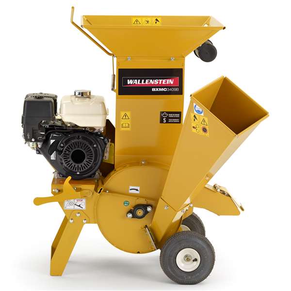 Wallenstein BXMC3409B Chipper-Shredder, 3" chipping, ¾" shredding, clutch, 10 hp Vanguard