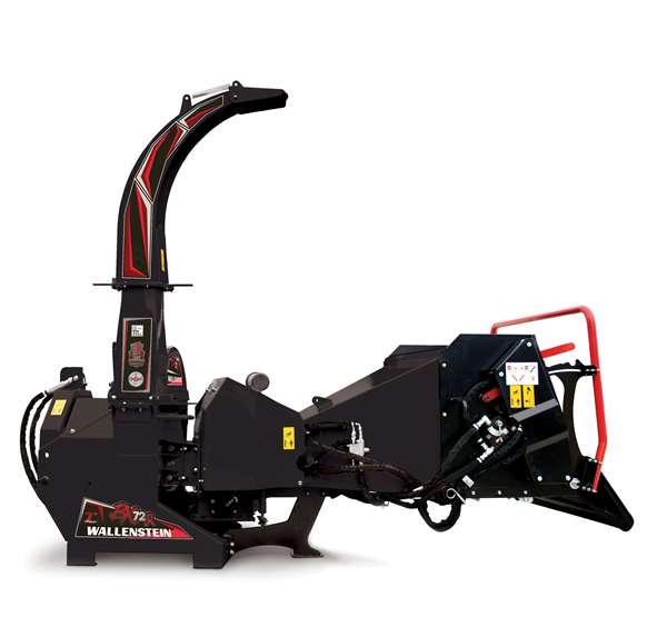 Wallenstein BX72R Chipper, 7" capacity, 540 PTO, Cat I-II hitch, 4 knives, bed knife, for 40-80 hp