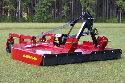 Brown 8' Round Back, #6 540 PTO, 16,324 fpm, Cat II/III quick hitch compatible, 2" capacity, 80+ hp