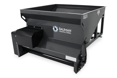 Bauman 1040SI Slide-in spreader, 10 cf capacity, 40" spread width, 12-volt variable-speed drive