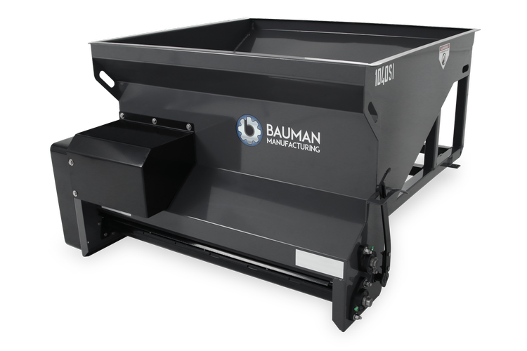 Bauman 1040SI Slide-in spreader, 10 cf capacity, 40" spread width, 12-volt variable-speed drive
