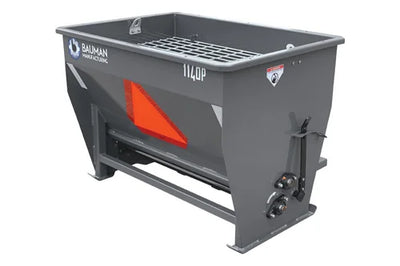 Bauman 1140P Spreader, 11cf capacity, 40" spread width, 3-point, PTO drive