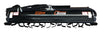 Bison 84" Tiller, 52 tines on spiral rotor, 2-motor direct bidirectional drive, for 28-45 gpm @3500 psi