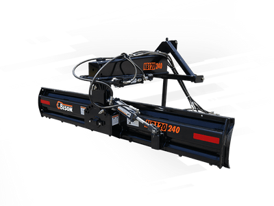 Bison HEAVY, Cat II, mechanical link angle/tilt/offset, 18" blade, 3" pin, 6" edge, 80-120 hp