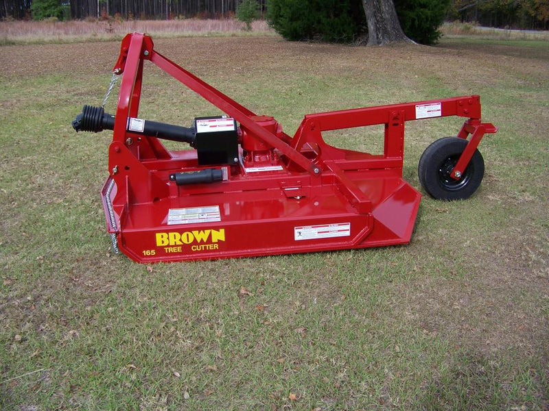 Brown 6' Closed Back, 1000 PTO, 240 hp gearbox, slip clutch, Cat II, for 80-110 hp, 8" capacity