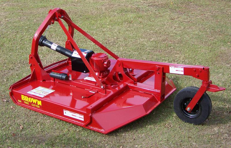 Brown 6' Closed Back, 540 PTO, 165 hp gearbox, slip clutch, Cat II, for 80-110 hp, 8" capacity
