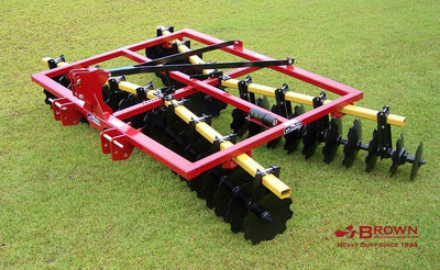Brown laminated tire, 2"-12" cut height, rubber deflector, 2" capacity, overall width 6" wider than cut width