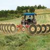 Enorossi 12-Wheel Batrake V-rake, 20-24' raking, 60" wheels, high clearance cart, for 10'-14' swather