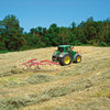 Enorossi 12-Wheel Batrake V-rake, 20-24' raking, 60" wheels, high clearance cart, for 10'-14' swather
