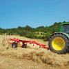 Enorossi 12-Wheel Batrake V-rake, 20-24' raking, 60" wheels, high clearance cart, for 10'-14' swather