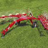 Enorossi 12-Wheel Batrake V-rake, 20-24' raking, 60" wheels, high clearance cart, for 10'-14' swather