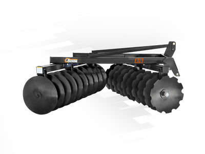 Bison 6' Disc, 16 blades 22" x 5/32" notched/solid, triple ball bearings, 4"x3" frame, Cat II hitch, 50+ hp