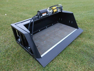 Remlinger 70" Screening bucket, skid steer mount, 7/8 yd, for 13-16 gpm w/case drain, 3 hoses & tips, one screen