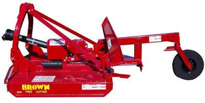 Brown 6' Fold-Up Back, 540 PTO, 165 hp gearbox, slip clutch, Cat II, for 80-110 hp, 8" capacity