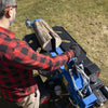 Wallenstein 2-Way Horizontal, 4" cyl, 20-Ton, 6.5hp Briggs & Strat mot, 2" ball hitch