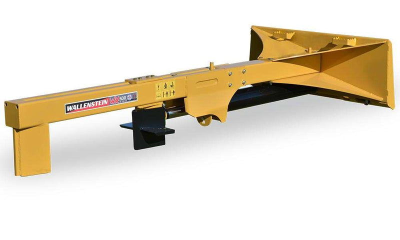 Wallenstein Inverted horizontal, 4.5"x36" cyl, 25-ton, inverted to lift/split/stack, w/hoses & flat tips