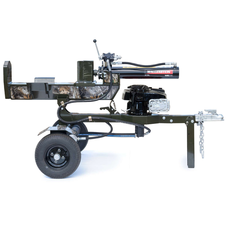 Wallenstein Pivoting hort/vert, 4"x24" cyl, 20-ton, 5.8 hp Briggs & Strat motor, 2"ball