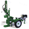 Wallenstein Pivoting hort/vert, 5"x24" cylinder, 31-ton, 10 hp Vanguard, auto-return, highway tires, 2" ball