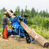 Wallenstein WP525, trailed, 20-ton 23" cyl, 16" max diameter, 3-way wedge, 6.5 hp Vanguard