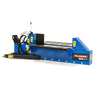 Wallenstein Horizontal 2-Way, 4"x24" cyl, 20-ton, w/hoses & tips
