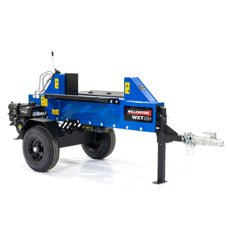 Wallenstein 2-Way Horizontal, 4" cyl, 20-Ton, 6.5hp Briggs & Strat mot, 2" ball hitch