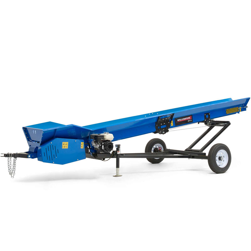 Wallenstein CT16B 16' Self Contained firewood conveyor, towable, 118CC Honda Motor