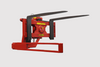 Wifo Class III carriage box rotator, 180-degree rotation, folding side tine