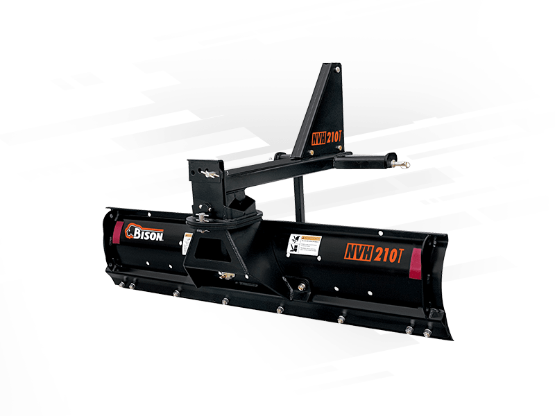 Bison 7' STANDARD, Cat I, pinset angle/tilt, bolted offset, 17" blade, 3" pin, 6" edge, 30-55 hp
