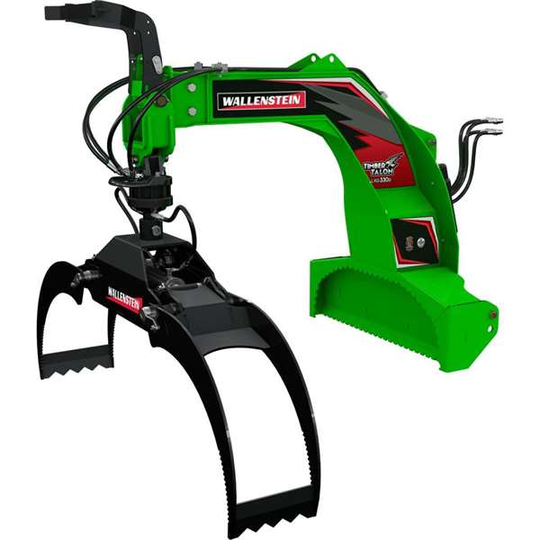 Wallenstein LXG330R Grapple, opens 72", 4500# cap, hydraulic rotator, for 60-180 hp