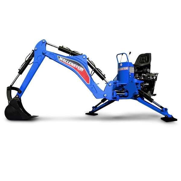 Wallenstein Mount, Cat II 3-point hitch, rigid mount, plus drawbar turnbuckle tie-down, for GX720/900/920