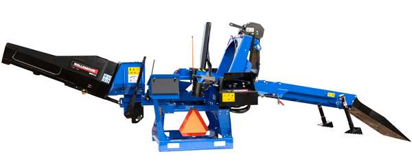 Wallenstein WP245 3-Point, 25-ton, 24" cylinder, hydraulic winch, 4-way wedge