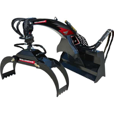 Wallenstein LXG420R 3000# Grapple, opens 48", hydraulic pivoting, diverter valve, log cradle, for 30-70 hp