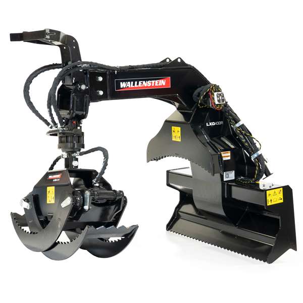 Wallenstein LXG430R Grapple, opens 72", 4500# cap, hydraulic rotator, for 70-100 hp