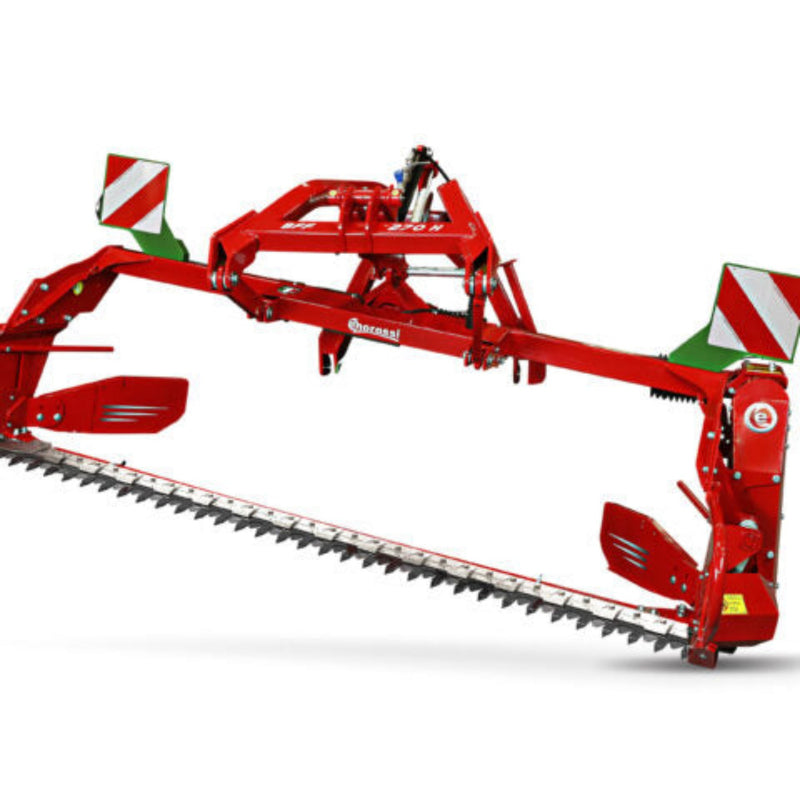 Enorossi Sickle, dual blade, hydr lift, double-cut action, extra blade, removable guards, for 30+ hp